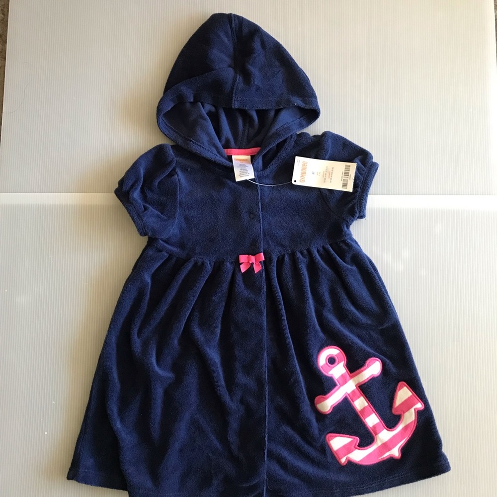 NWT GYMBOREE Hooded Beach Swim Cover Up Terry